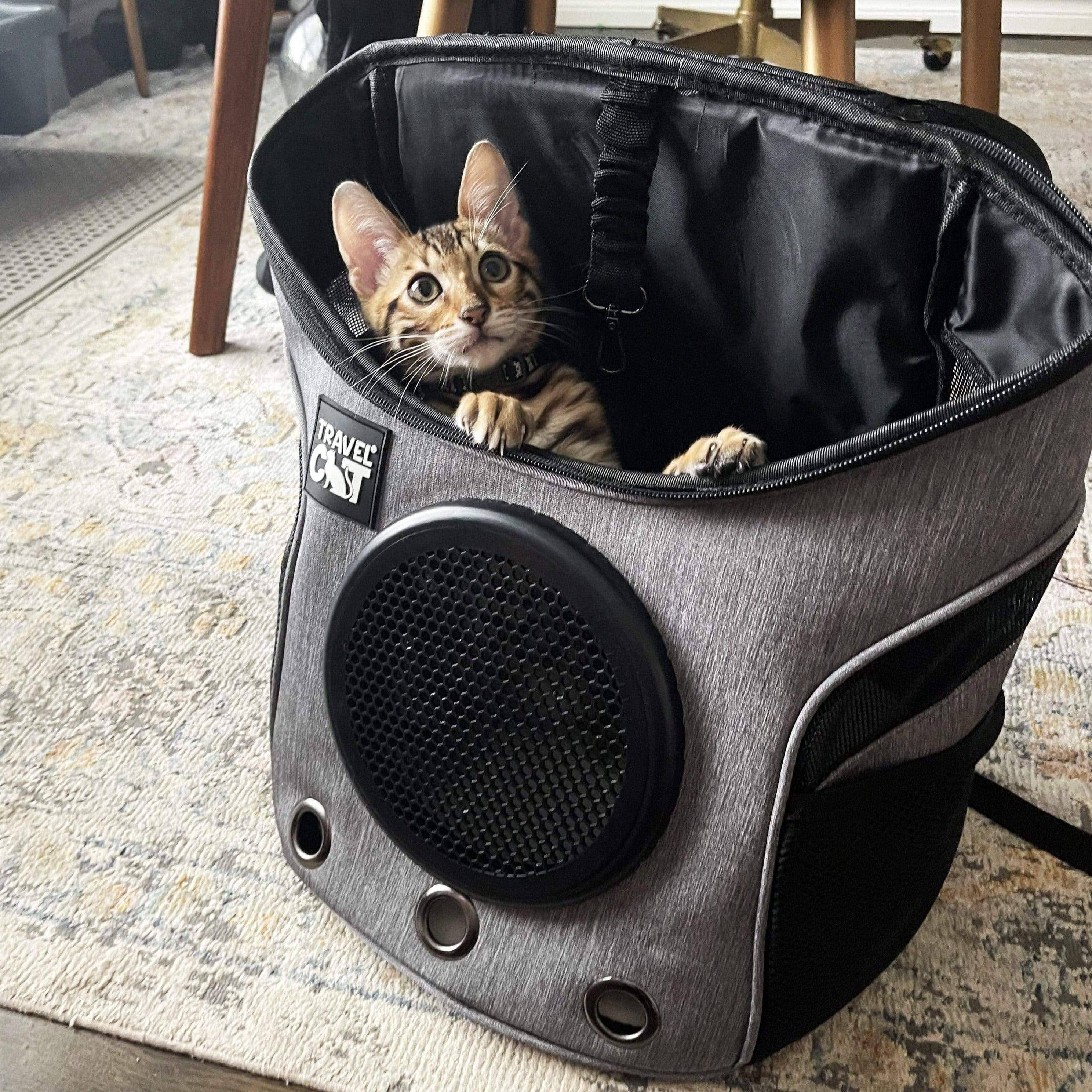 Travel Cat | Your Cat Backpack - "The Fat Cat" Mini Cat Backpack - Bubble Pet Carrier